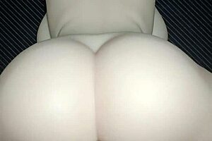 mandy switches from pussy play to anal pounding with creampie in tight missionary on desk