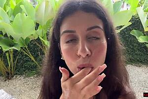 Prank on a girl from the snake catching service, but will she scream when I show her my snake in my pants for rough cowgirl fucking?