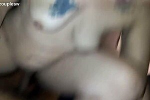 Coolcouplesw contrasts deepthroat sucking with intense cowgirl riding on big black cock