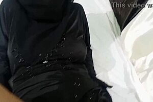 muslim girl enjoys doggystyle pounding from her hindu boyfriend's big cock