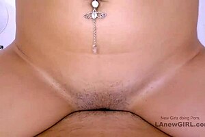 Teen brunette model takes it in modeling audition