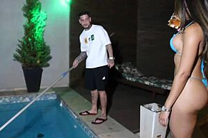 Fodendo Gostoso Bareback With House Employee In Muscular Bodybuilder Lingerie And Wet Tight Pussy Foreplay