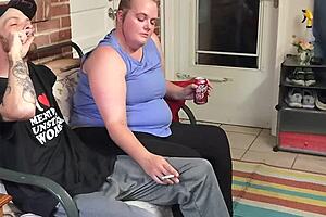 Cheating Wife Caught Giving Neighbor Blowjob with Deepthroat and Smoking. Heartbroken by Horny Slut in Outdoor Public Affair.