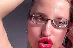 Hey, check this big lips long tongue lipstick lip gloss dirty talking cuckjoi with old fantasy fetish instructions.