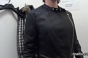 Striking czech teen 18+ tempted in mall undressing striptease banged pov hardcore assfucking