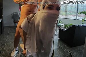 Can you believe this devout Muslim babe takes it hard in the ass and gets filled with cum? Hijab secrets revealed!