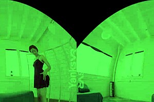 Yanks VR Redhead Hedera Humps Horny To Climax Nipple Play Solo