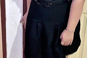 caught me jerking on her sofa, the naughty student