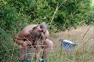 French Slave Fucked Pissed And Sucking Dick On Highway Pov