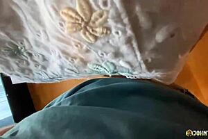 Sexy asian babe rides johntronx cock pov to creampie welcome!