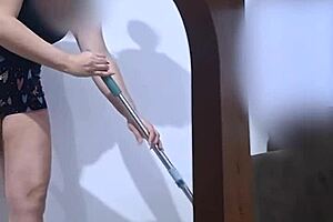 heart races watching wife scrub floor for hubby fetish