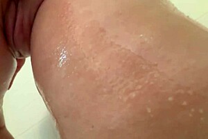 my fine ass milf body's naked wet in shower big tits jiggle and ass shakes