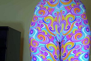 Stepsister Flashes Huge Hairy Pussy In Tight Shorts