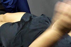 my chubby latina therapist's big tits and ass lead to hot office fingering fuck part 1