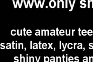 wanna squeeze into these tight shiny purple pvc panties?