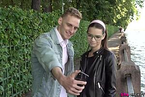 nerdy college girl in glasses gets licked and fucked hard by stranger she just met full movie