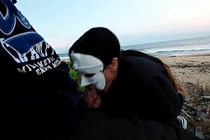 summer's coming and we're dying to fuck on beach anal creampie inside her