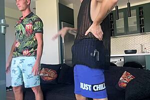 whoa this slut chokes on three monster cocks gangbang pussy ass double