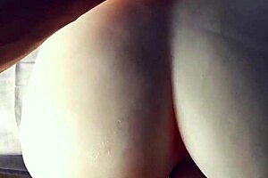 she takes it deep in doggy with that tight sexy ass gripping every inch