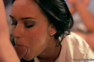 Blowing And Sucking Cock Turns Into Her Favorite Hobby