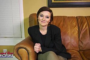 i suck big cock as short haired kylie then swallow cumshot