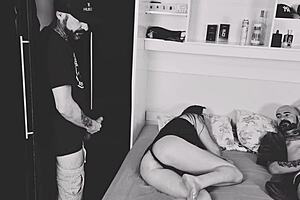 hey corno your friend watches then joins fucking your wife