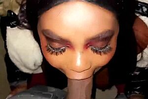 Latina with big natural tits gets fucked hard after entering the house