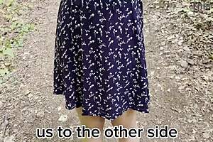 russian forest stranger surrenders pussy instantly