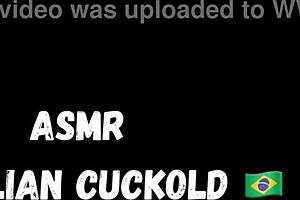 asmr brazilian wife cuckold creampie with old man's hard cock