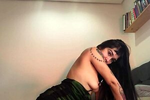 free use hairy armpits alt girl with pierced nipples deepthroats wildly!