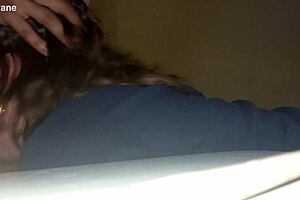 Blonde Slut Deepthroats Friend's Girlfriend In Thong Panties