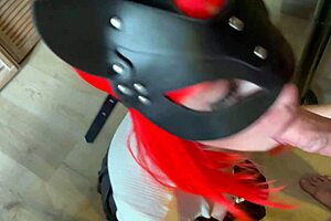 Sucked his cock at work then bent over for hard doggystyle fuck