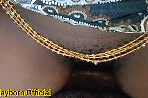 stepdaughter's perky tits bounce in rough pounding