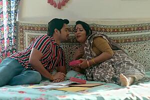 sexy indian bride licks sucks boyfriend's cock post-wedding 😈💦