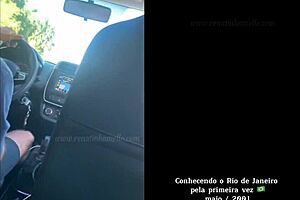 Renatinha Mello strips naked on Copacabana Avenue