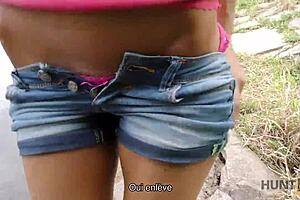 hey cuckold watch your gf liliane fuck for cash outside?