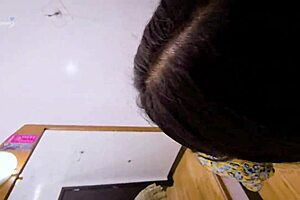 Skinny Latina assfucked to gaping creampie in store dressing room pt1