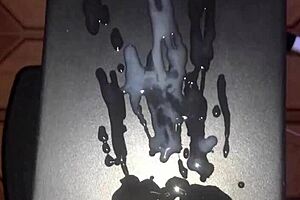 Huge White Cock Explodes Massive Cum Load!