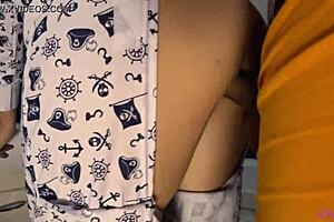 Quickie In Pajamas! Petite Letty Black Swallows Every Drop Of Oral Creampie!