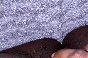 ebony bbw squirts hard fingering fat pussy closeup with vibrator orgasm play