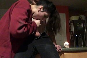 Amateur Arab Milf Slobbers Tongue On Fat Cock Cumshot