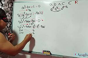 japanese emo student demos erotic equation in bedroom