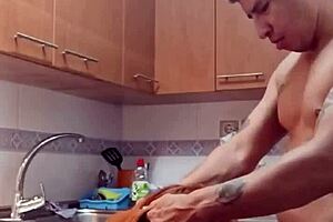 🍆 best kitchen pounding with stepmom in lingerie she creams hard doggystyle 😈🔥