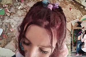 Italian amateur bent over doggy in abandoned spot