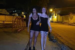 found two hotties in short dresses anal plugs so i took them home