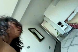 brunette milf takes fat cock pounding and swallows all cum in mouth 💦🍆😍