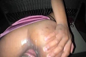 Teen Stepdaughter Craves Anal From Jamaican Stepdad Backyard