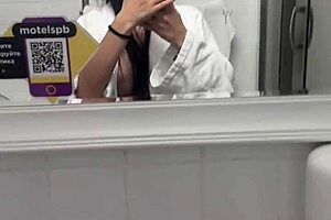 Stepmother fingers kisses stepdaughter's natural tits big ass