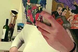 gf's big naturals bounce free no bra at wild italian party