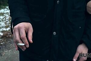 hunt4k picks up perfect body babe on street fucks her shaved pussy over cuckold